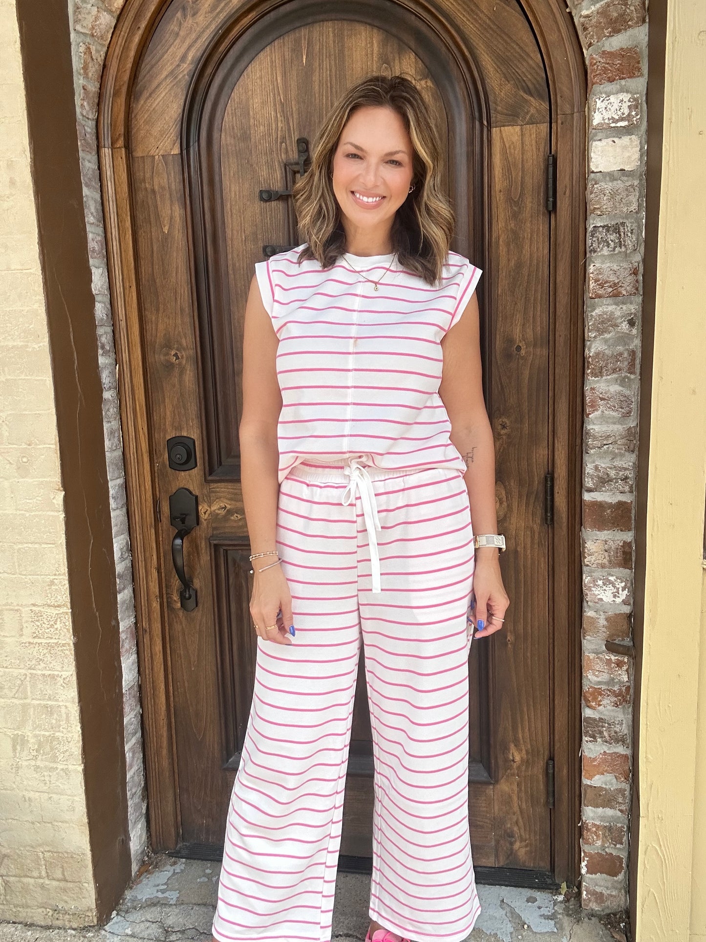 Pink Stripe Set