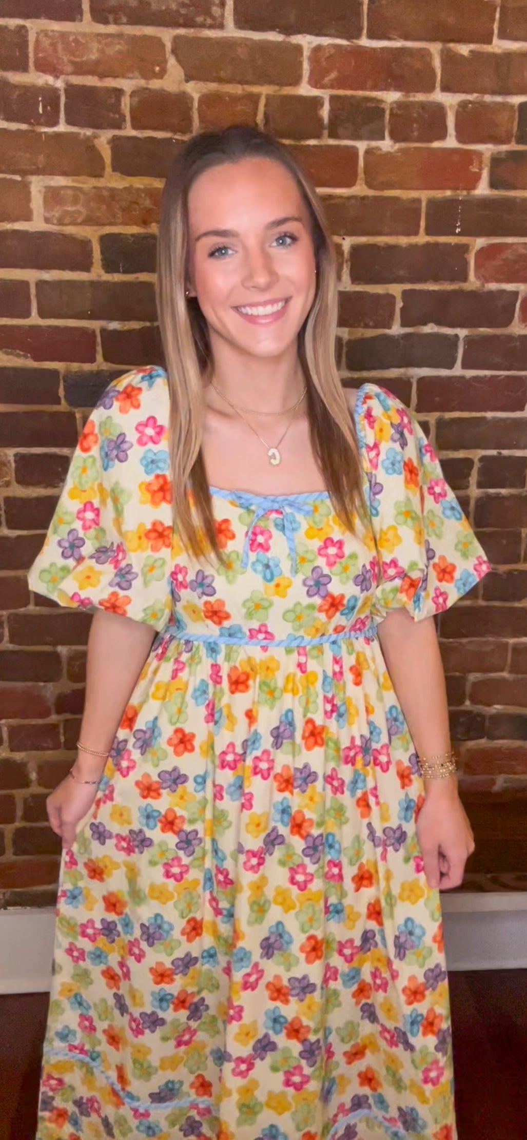 Floral Puff Sleeve Dress