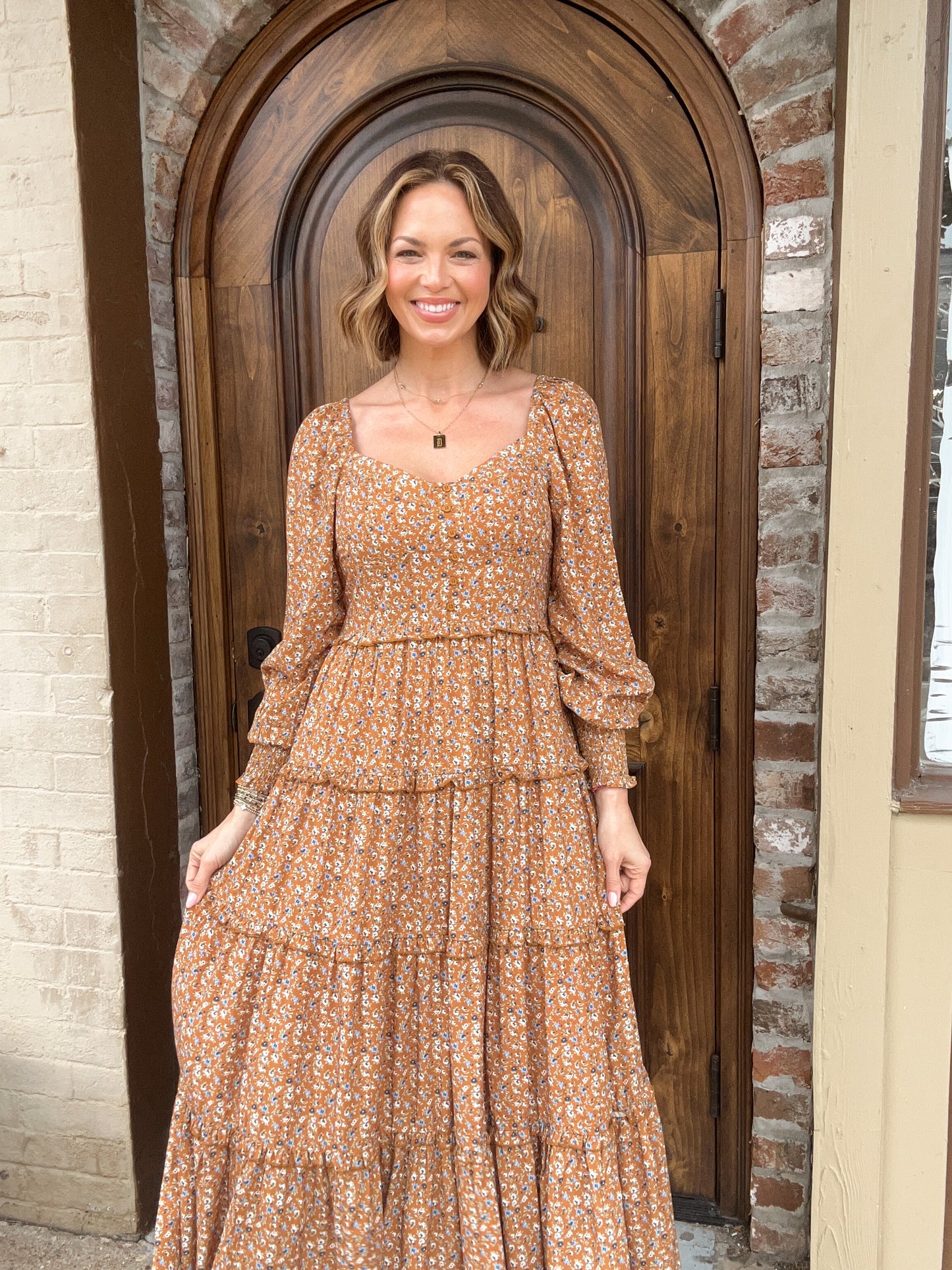Sweetheart Floral Maxi Dress
