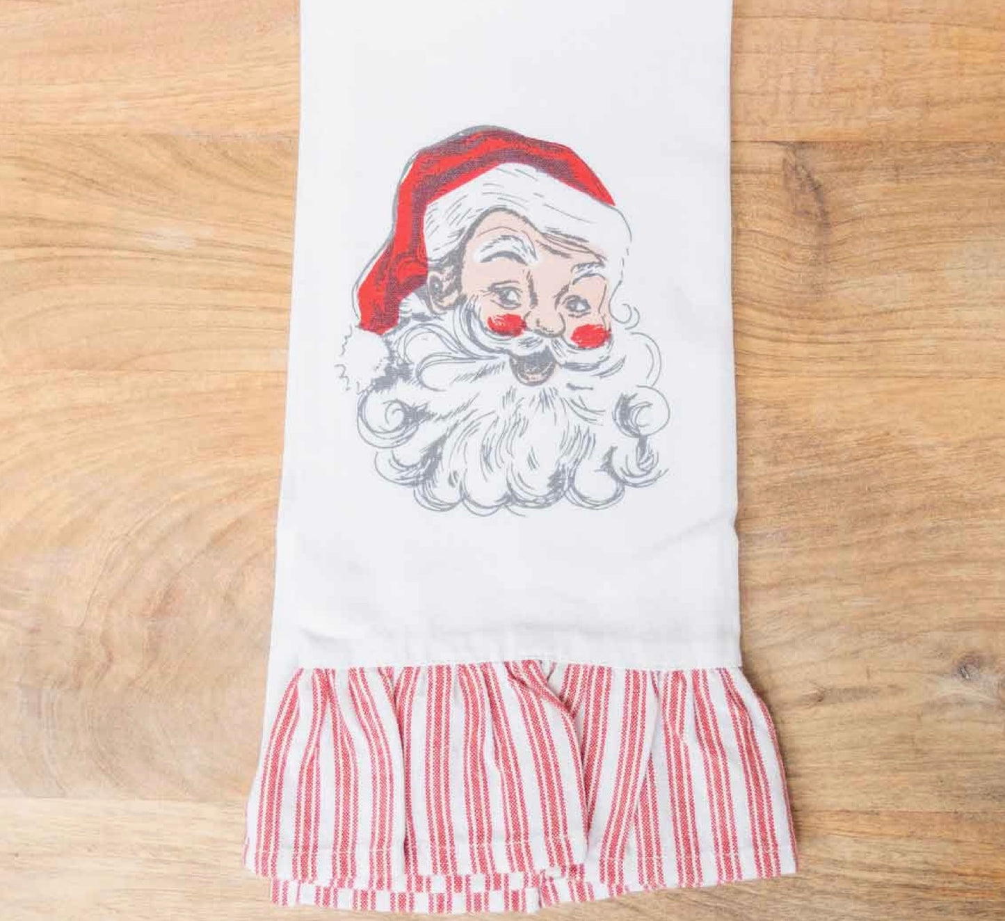 Santa ruffle hand towel