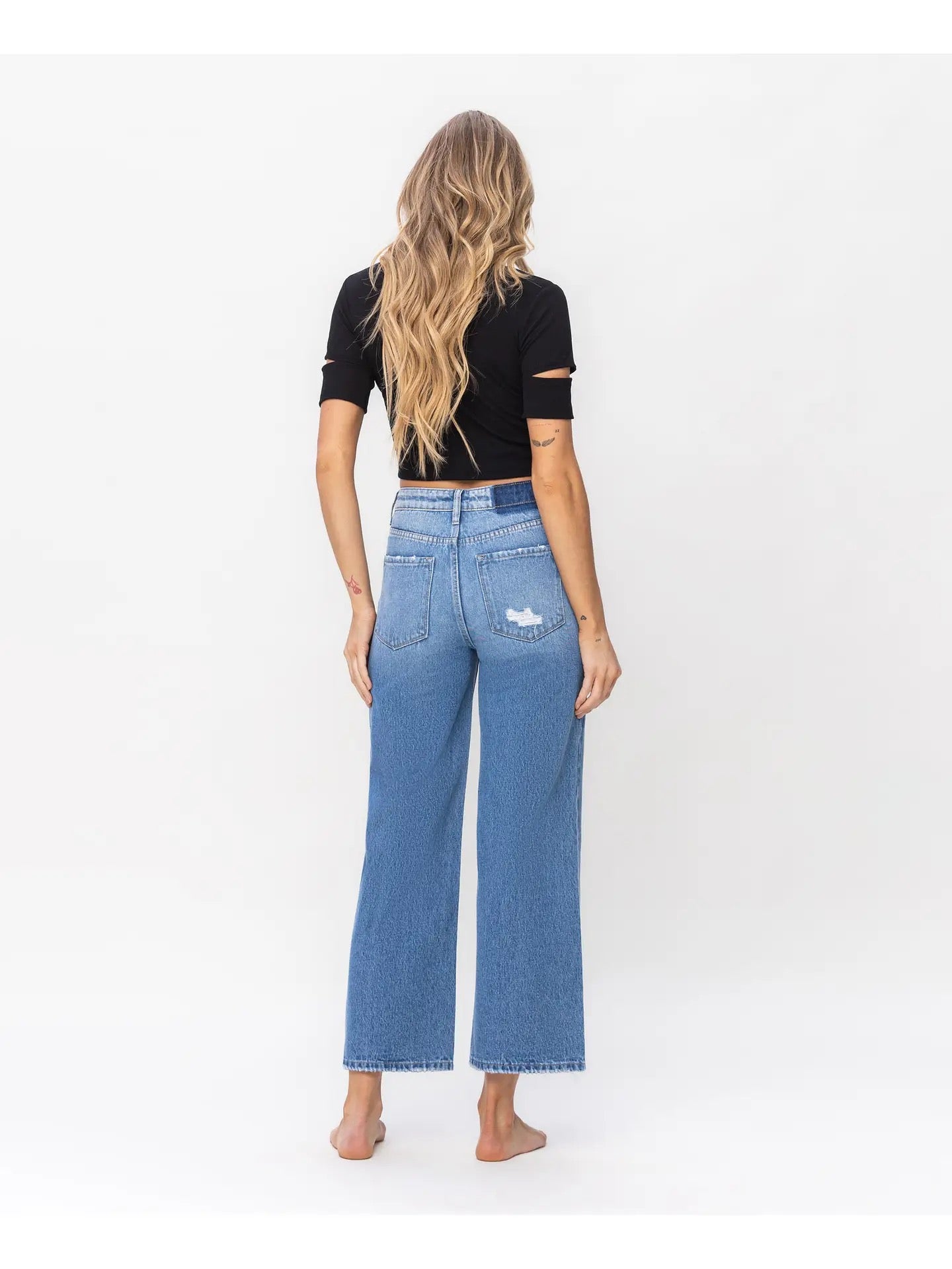 High Rise Wide Jeans