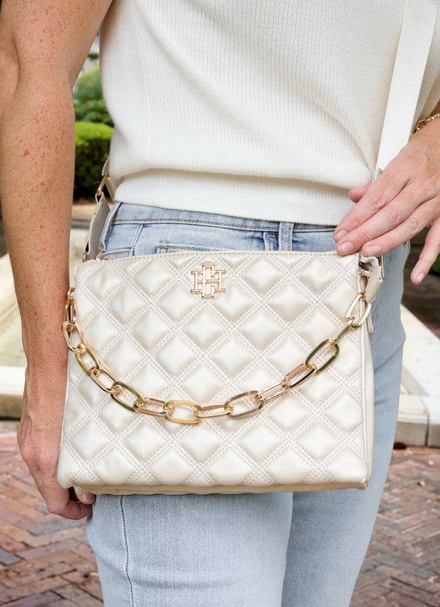 Ariana Crossbody Pearl Quilted