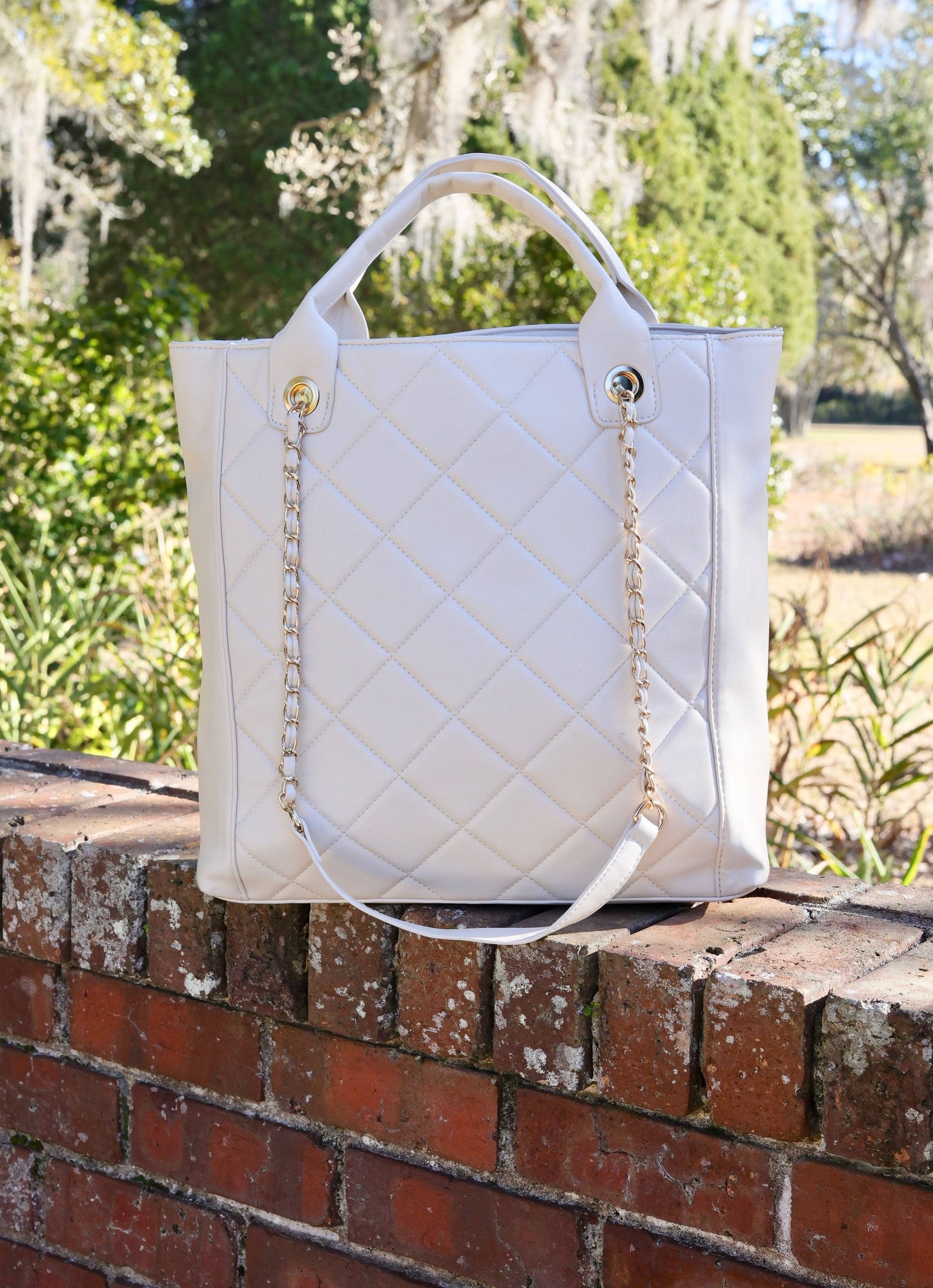 Kinzley Tote CREAM QUILTED