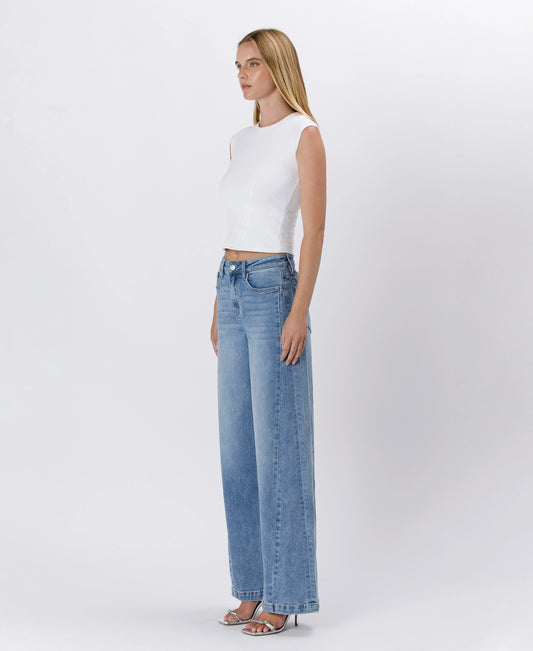 High Rise Seam Detail Pants