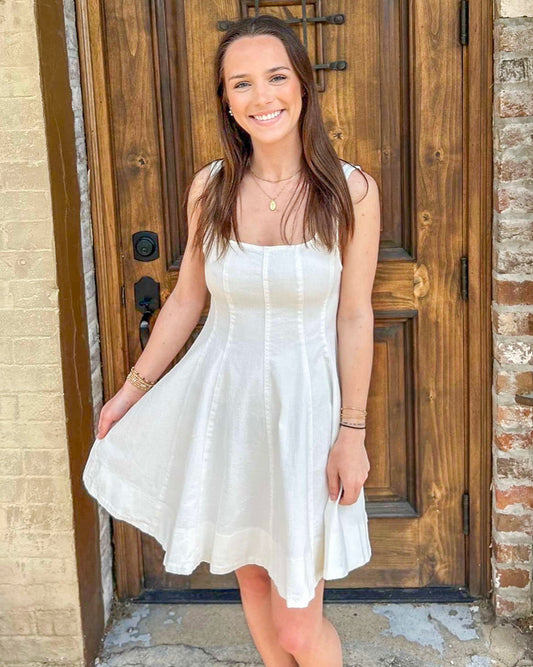Flare Panel Sleeveless Dress
