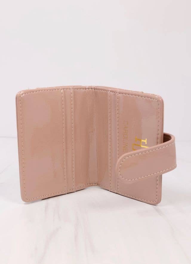 Tate Card Holder Wallet TAUPE PATENT