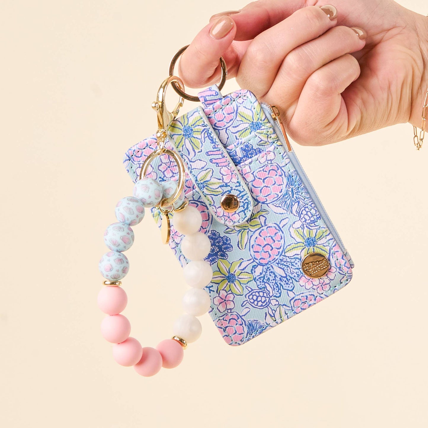 Hands-Free Keychain Wristlet-Tidal Treasure