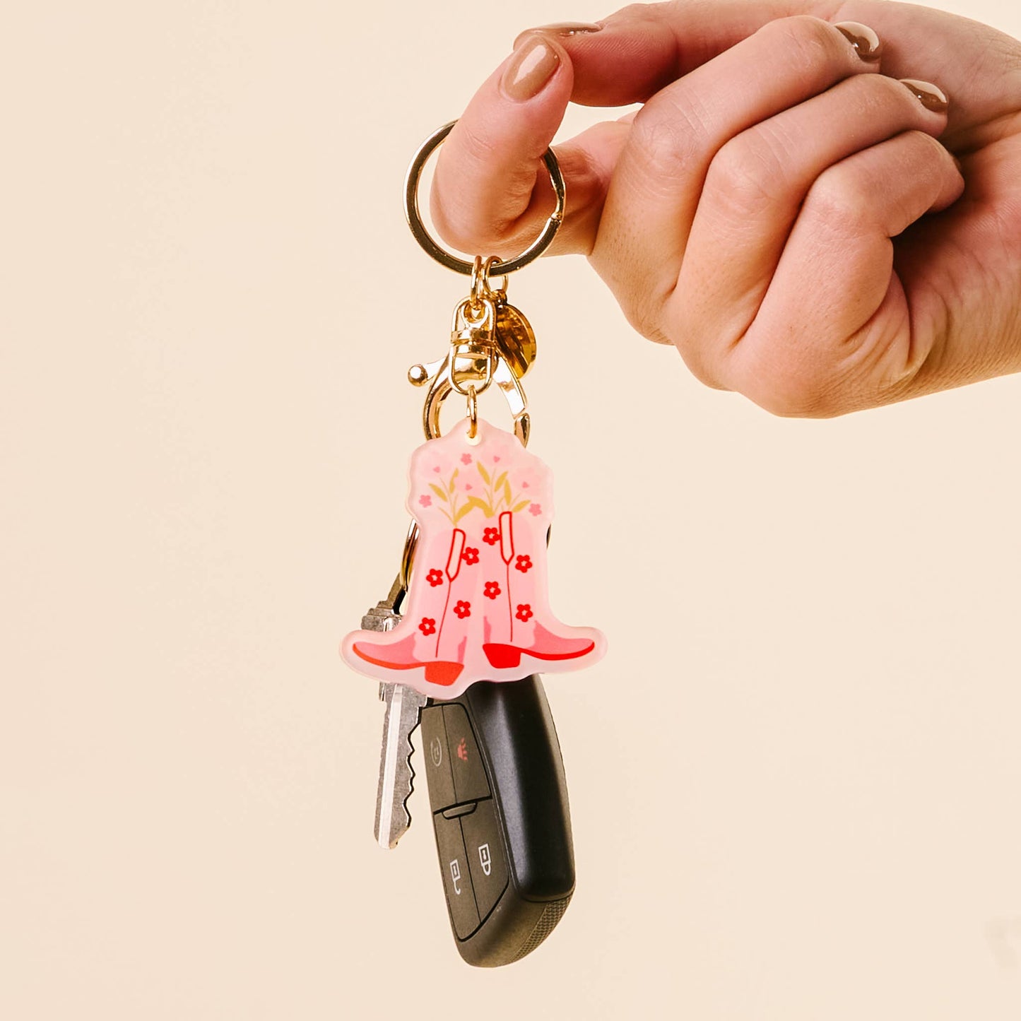 Acrylic Keychain-Cowgirl Boots