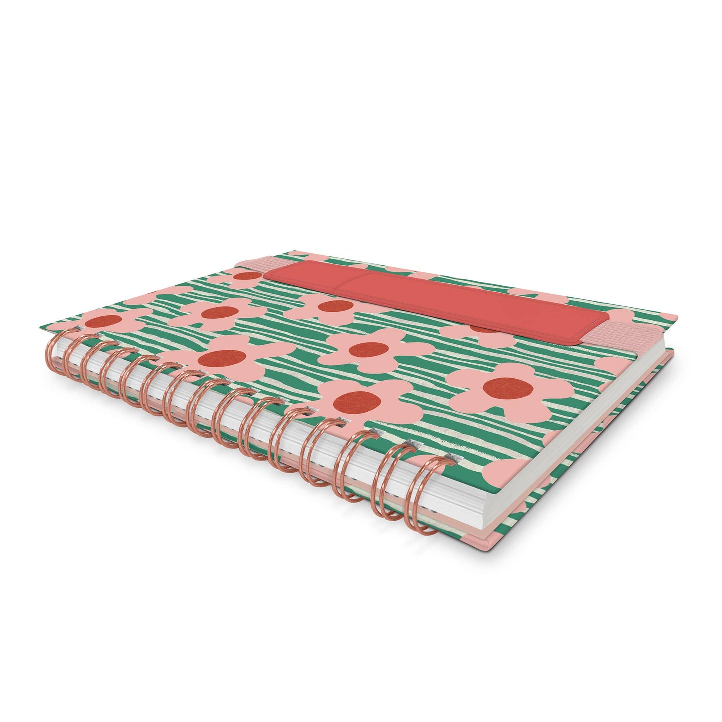 Reigning Flowers Oliver Notebook with Pen Pocket