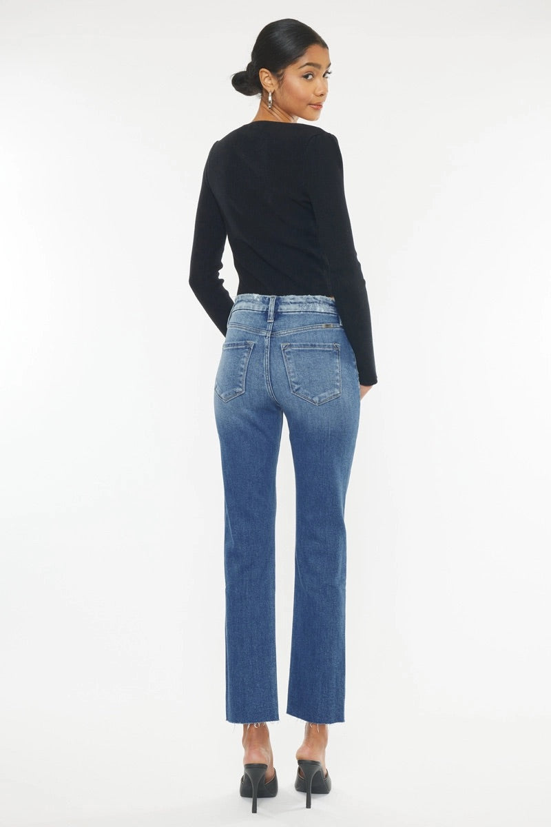 KanCan High Rise Slim Straight Jean