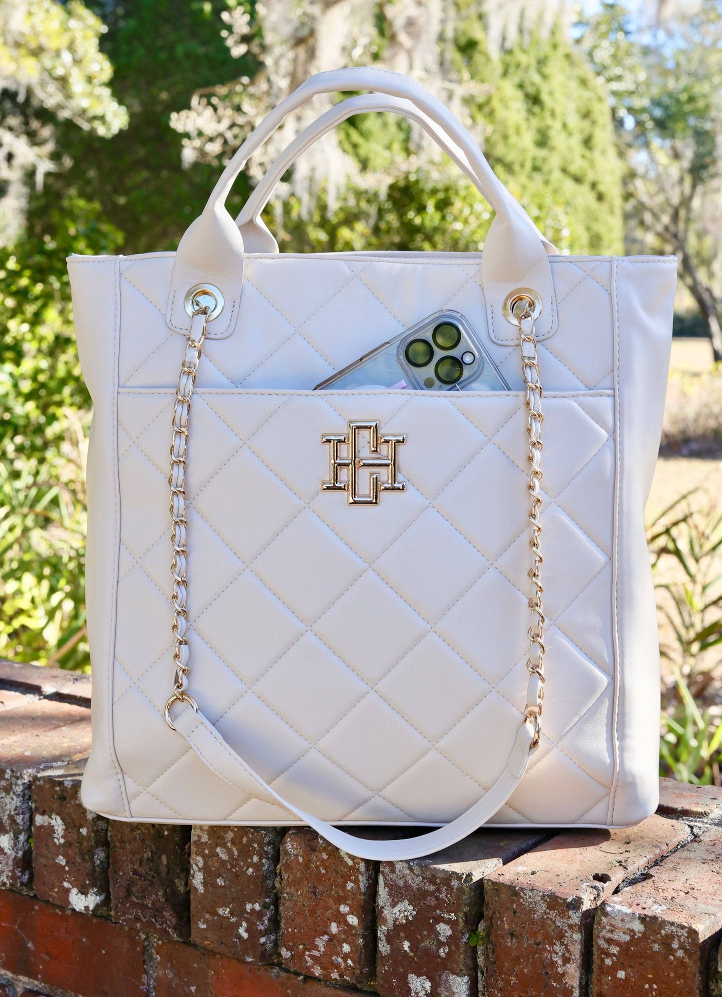 Kinzley Tote CREAM QUILTED