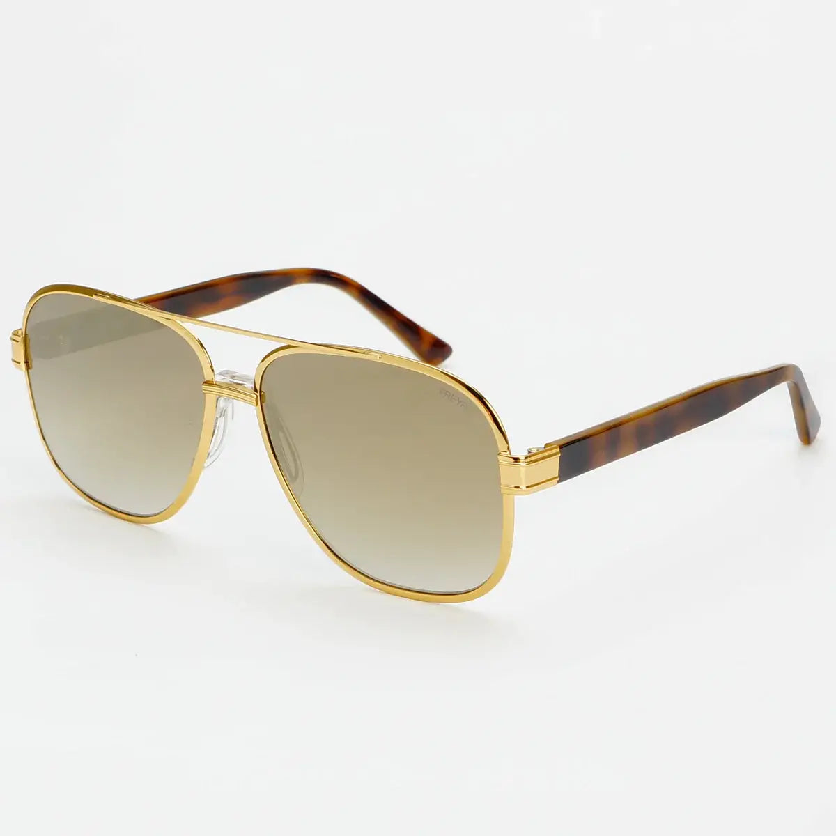 Carter Gold Mirror Sunglasses: Tortoise / Gold Mirror