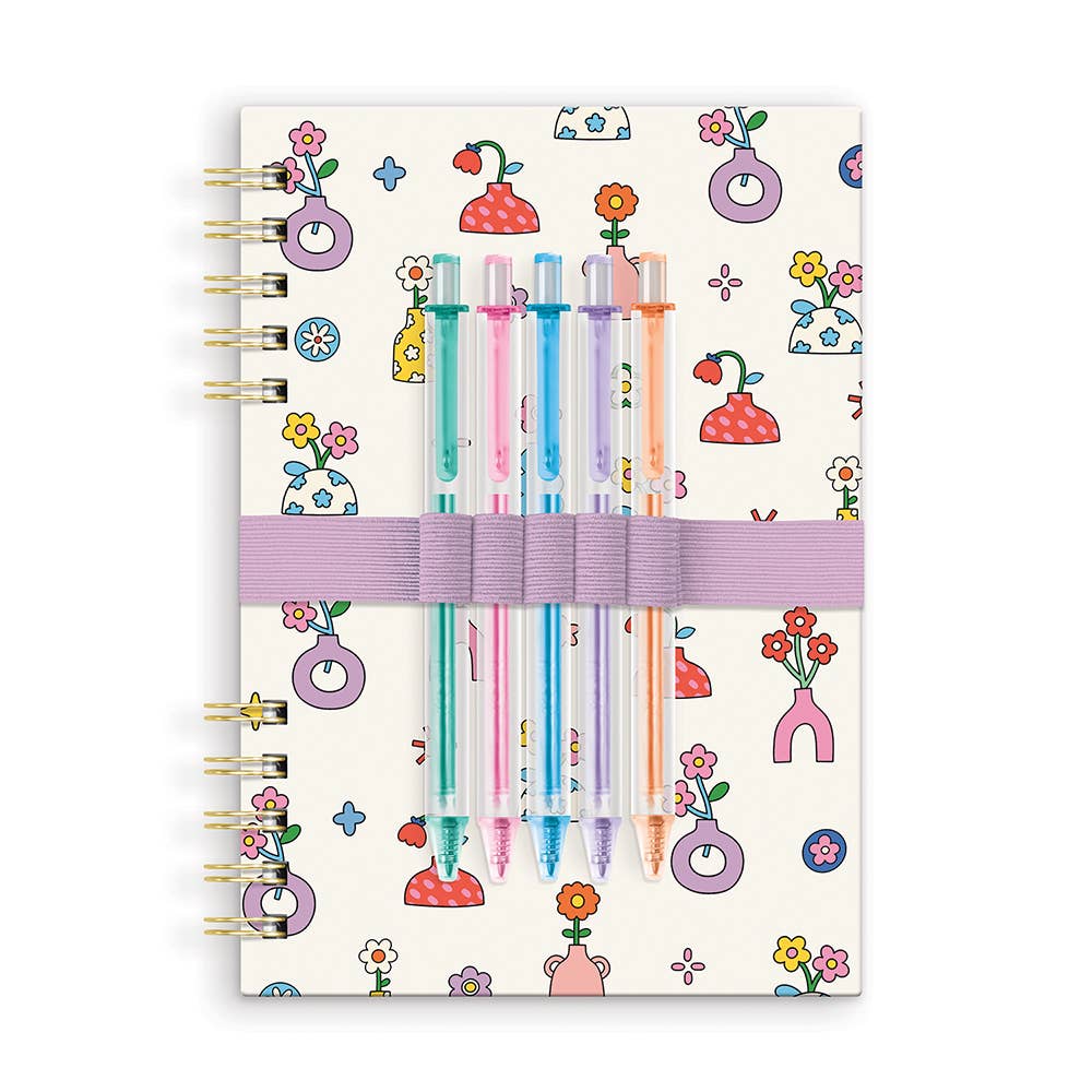 Pretty Posies Harper Split-Spiral Notebook & Pen Set