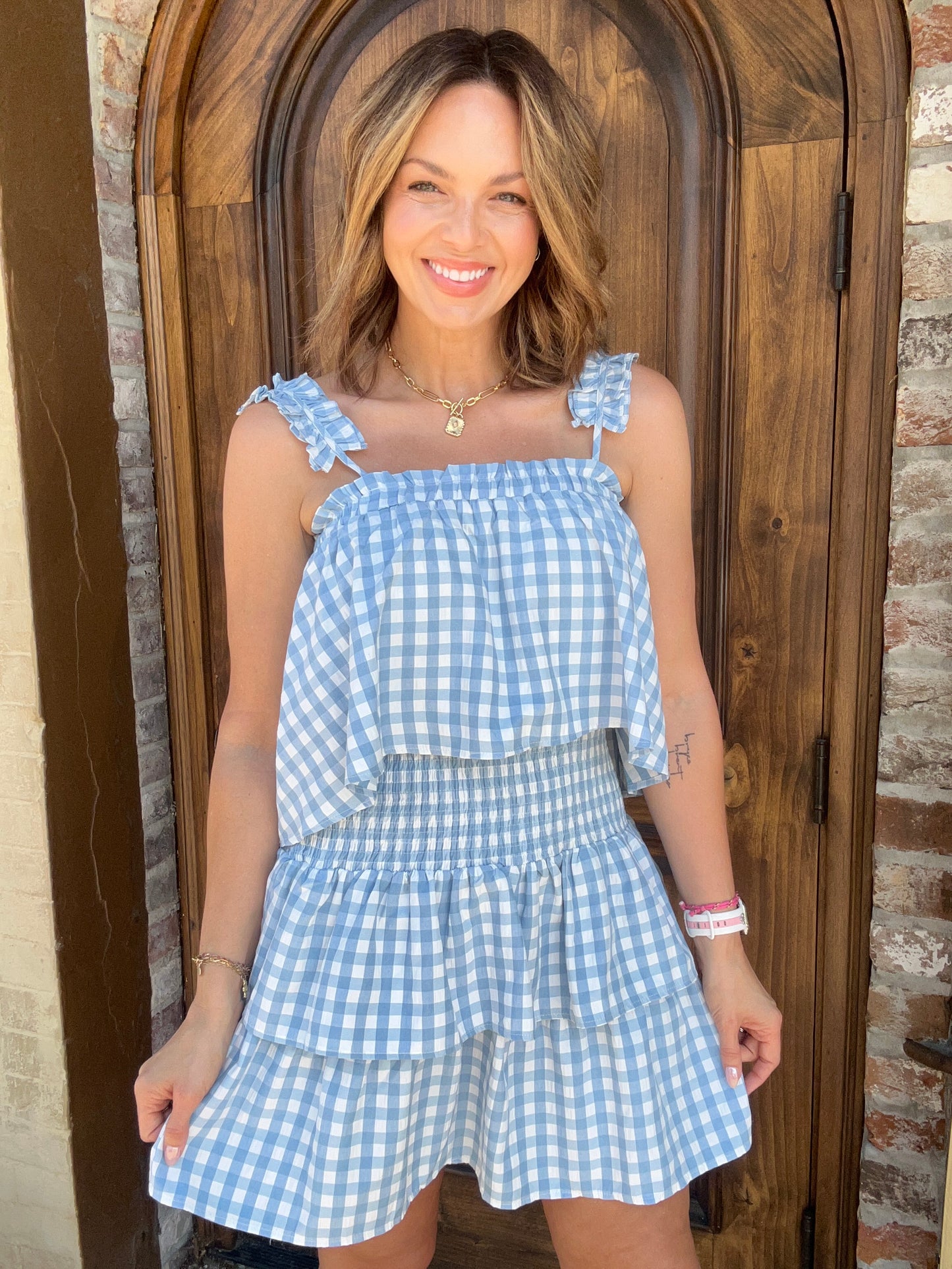 Gingham Mini Dress