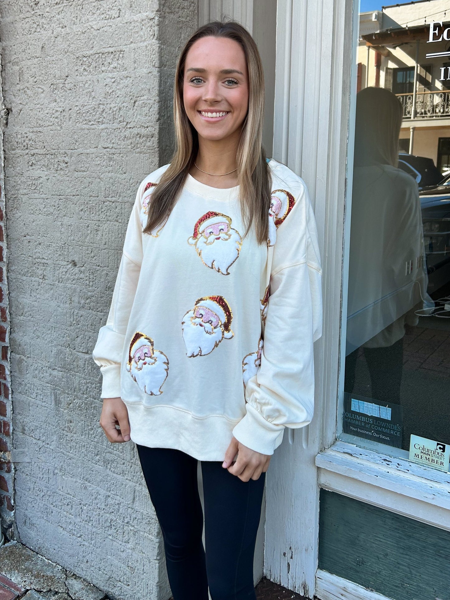 Santa Sequins Sweatshirt