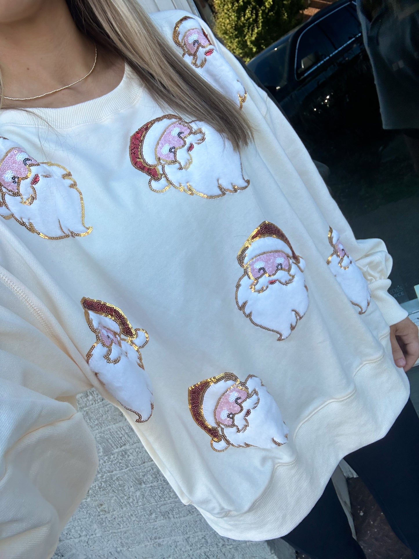 Santa Sequins Sweatshirt