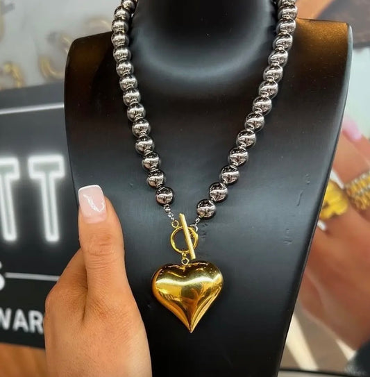 Glam heart necklace