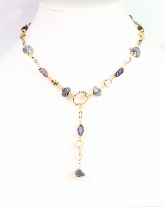 Letti stone Y necklace