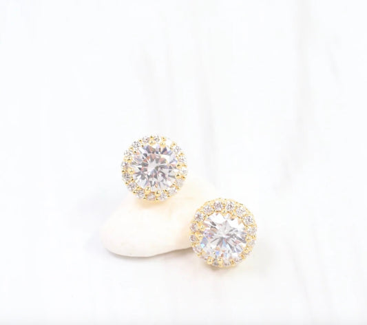 Winslow embellished cz stud earring