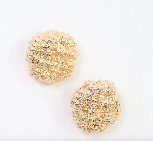 Concord textured stud earring