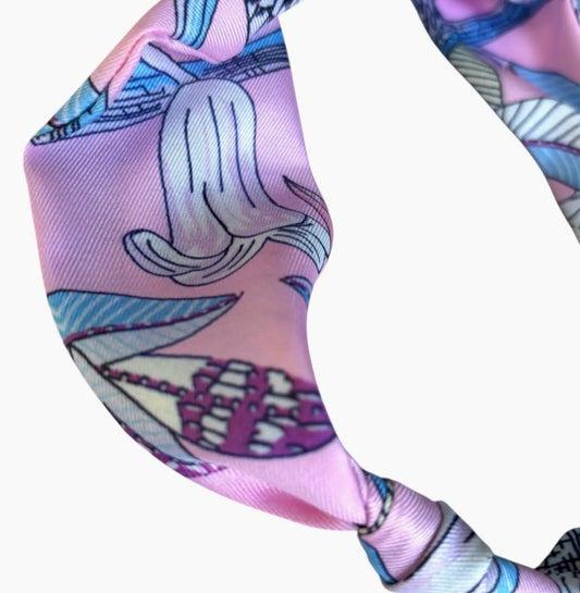 Vertical pearl scarf necklace- Waverly