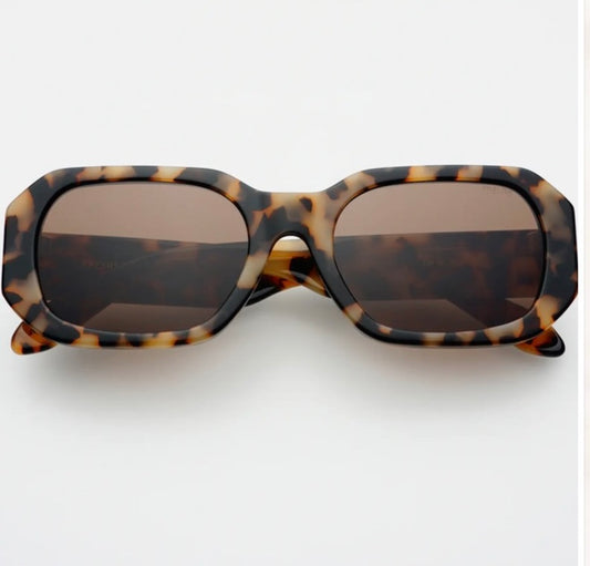 onyx acetate rectangular sunglasses-milky tortoise