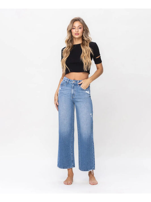 High Rise Wide Jeans