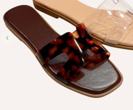 Jelly Strap Slide-tortoise