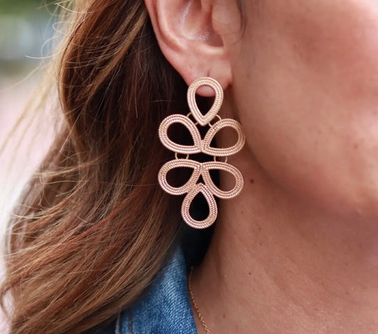 gold statement earring