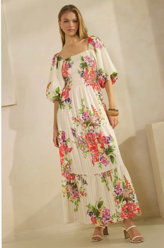 Floral Printed Maxi Dress