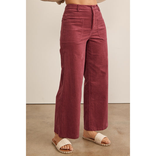 Wide Leg Corduroy Pants