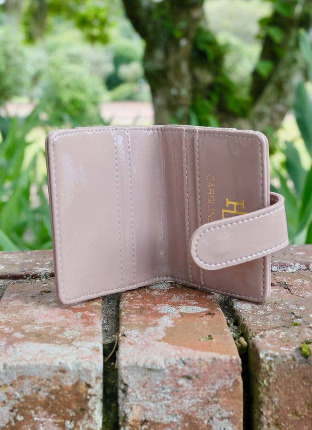 Tate Card Holder Wallet TAUPE PATENT