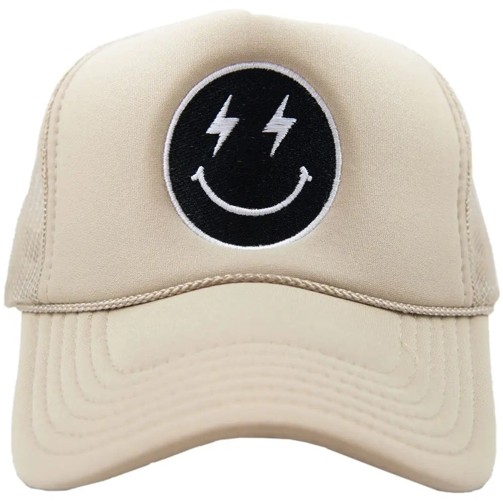 Lightning Happy Face Trucker Hat