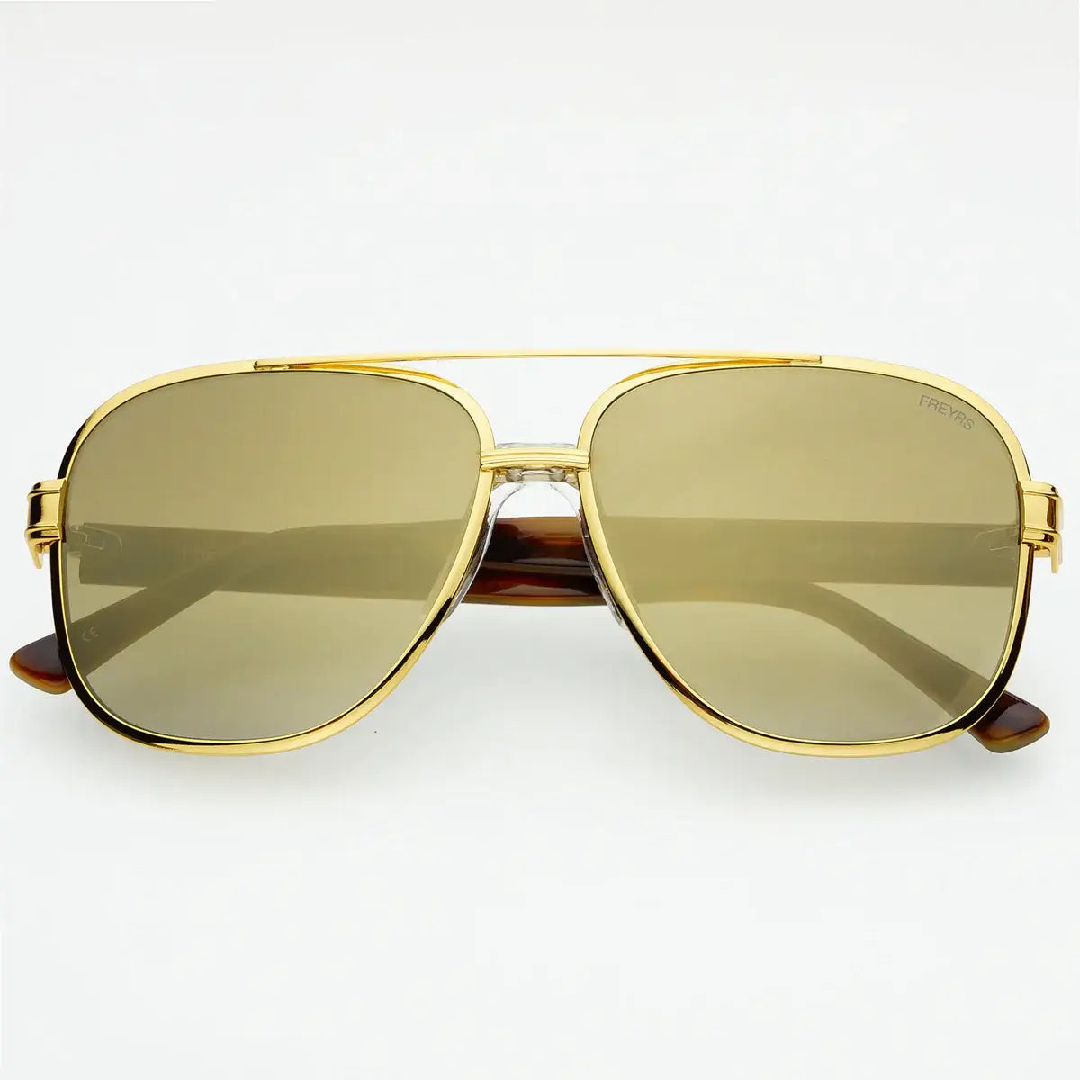 Carter Gold Mirror Sunglasses: Tortoise / Gold Mirror