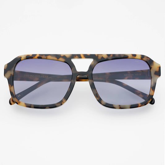 Havana Acetate Aviator Sunglasses: Tortoise