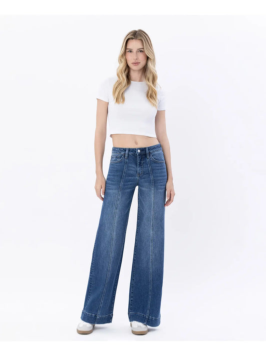 High Rise Wide Trouser Jean