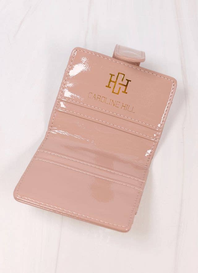 Tate Card Holder Wallet TAUPE PATENT