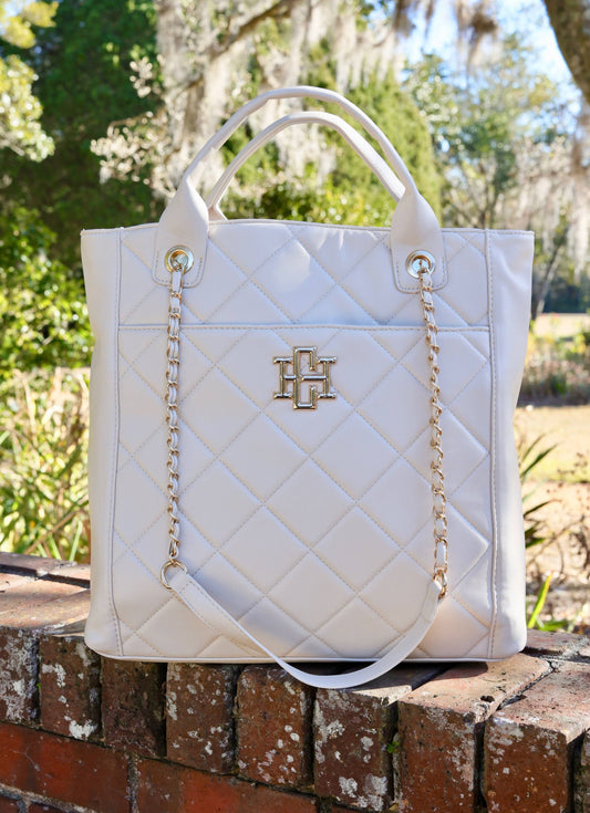 Kinzley Tote CREAM QUILTED